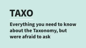 TAXO - Everything you need to know about the Taxonomy, but were afraid to ask